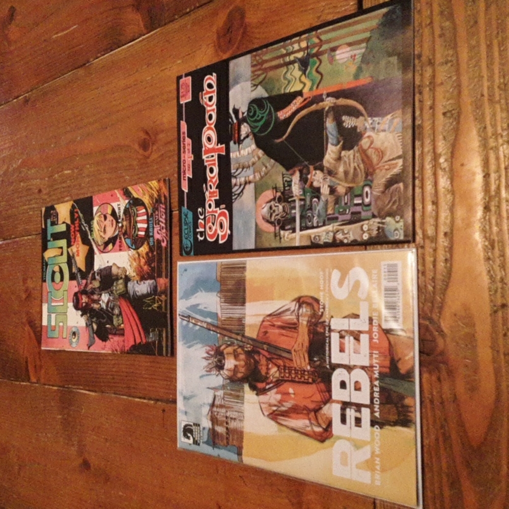 Three modern comic books